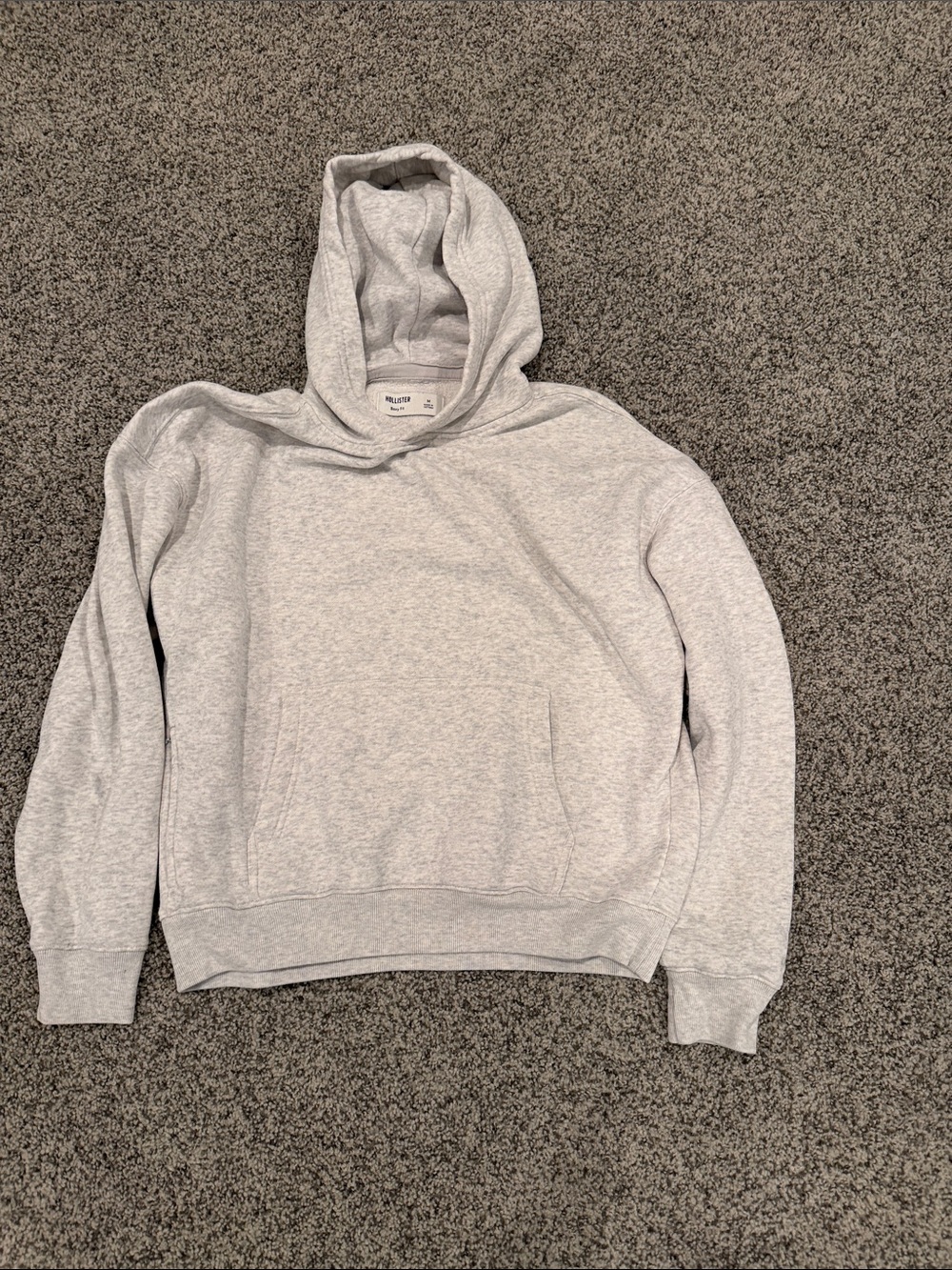 Hollister Light Gray Pullover Hoodie
